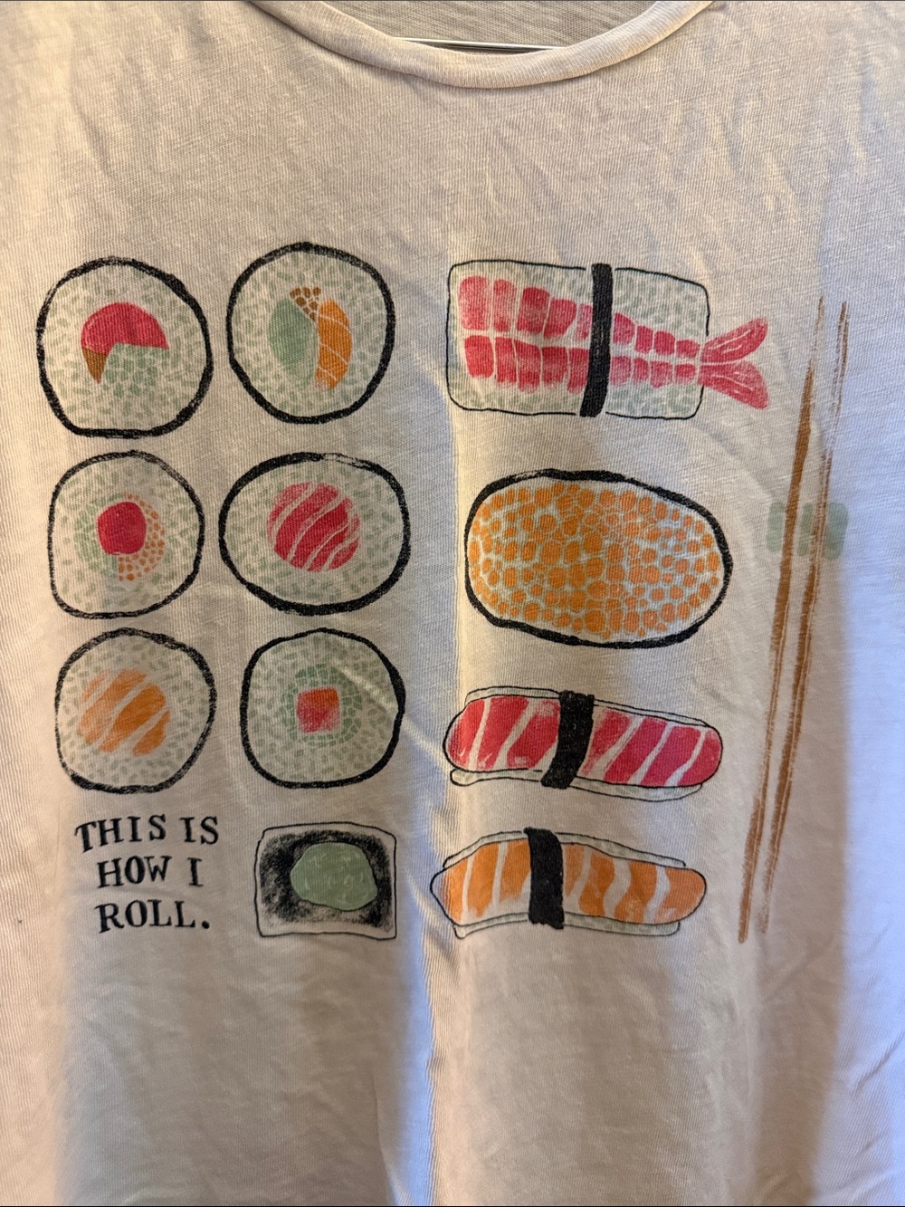 J. Crew light beige/cream Collector Tee - Picture 3 of 3